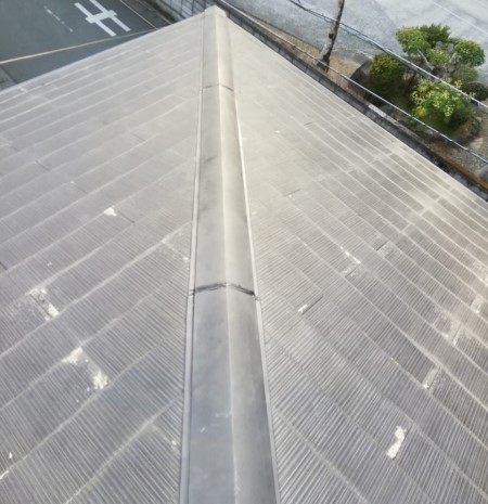 棟板金　取付完了